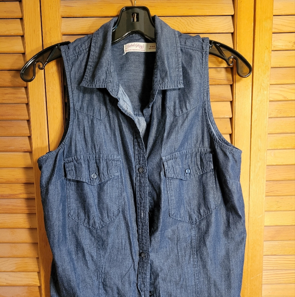 Denim vest casual